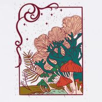 Cool Mushrooms Illustration Bucket Hat