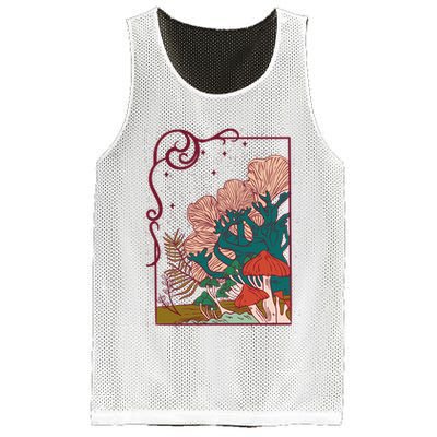 Cool Mushrooms Illustration Mesh Reversible Basketball Jersey Tank