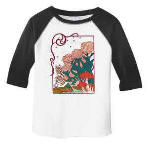 Cool Mushrooms Illustration Toddler Fine Jersey T-Shirt