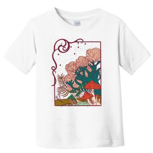 Cool Mushrooms Illustration Toddler T-Shirt