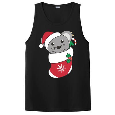 Cute Mouse In Christmas Sock For Christmas Mice Cool Gift PosiCharge Competitor Tank