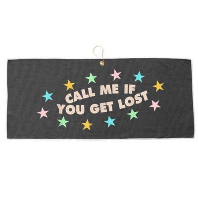 Call Me If You Get Lost Trendy Costume Large Microfiber Waffle Golf Towel