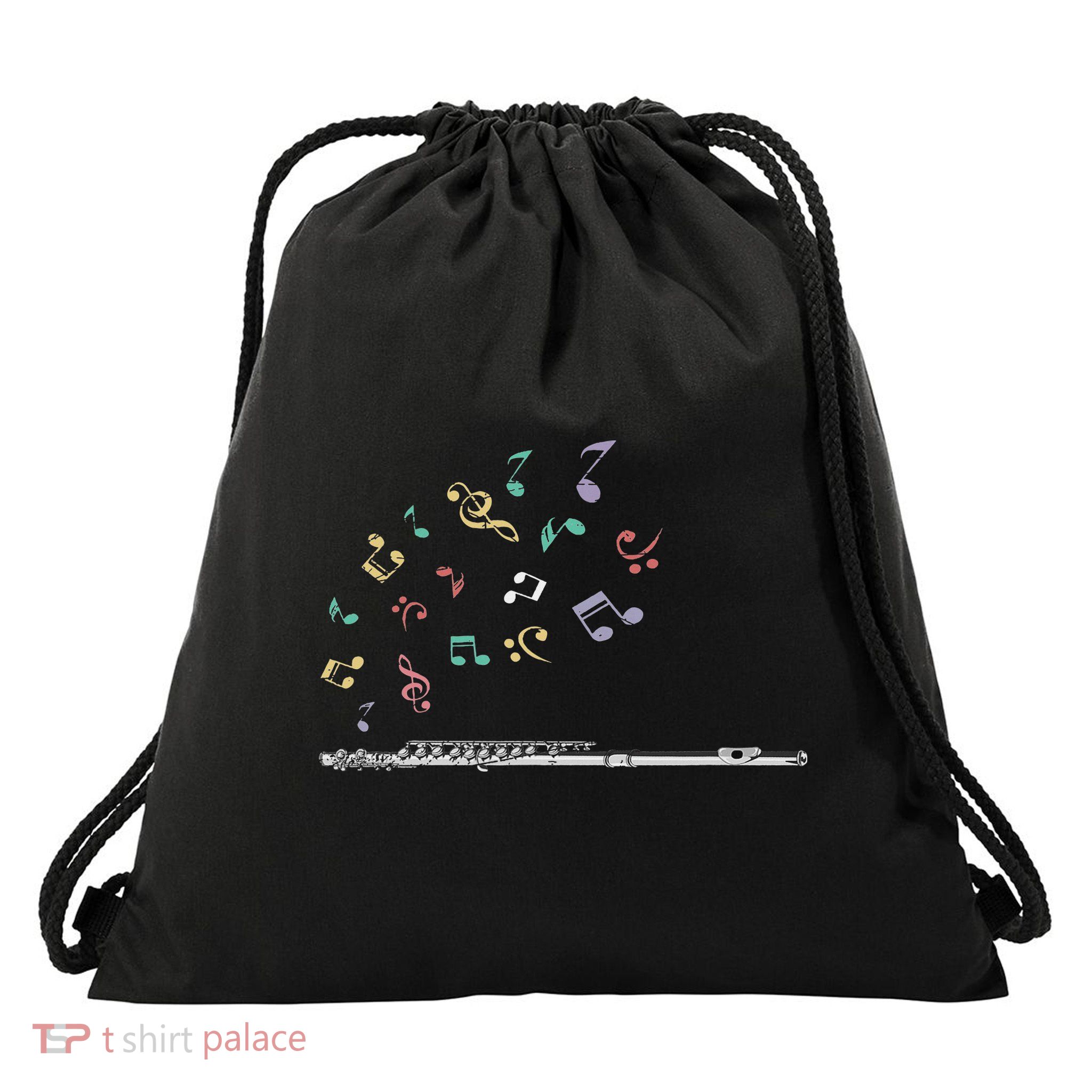 Classical Musical Instrument Flutist Gift Flute Drawstring Bag