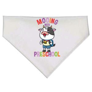 Cow Mooing Into Preschool Cute Gift USA-Made Doggie Bandana