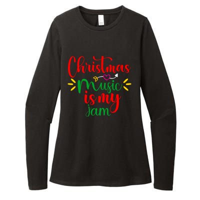 Christmas Music Is My Jam Funny Christmas Music Lover Quote Funny Gift Womens CVC Long Sleeve Shirt