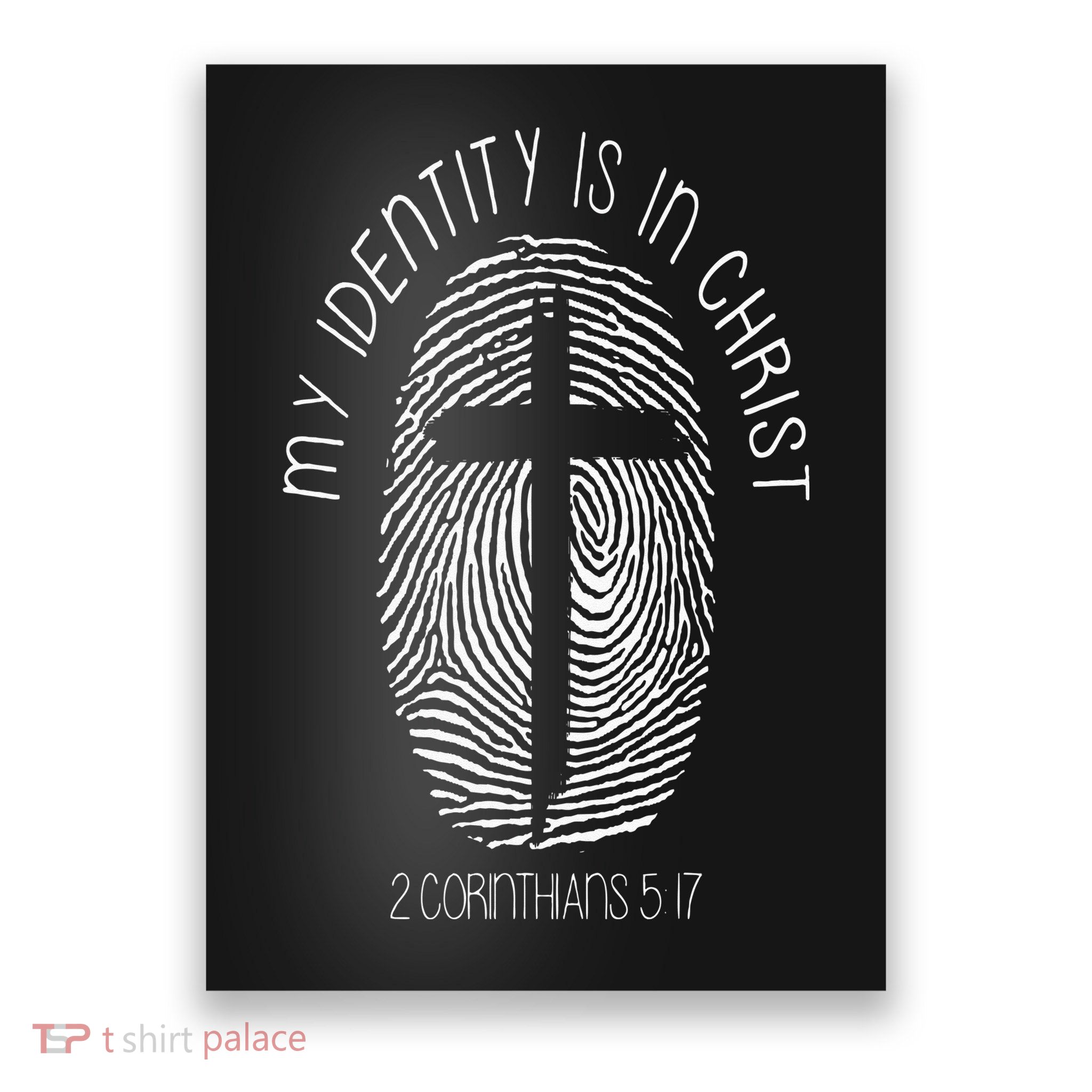 Christian My Identity Is In Jesus Christ Bible Verse Faith Poster