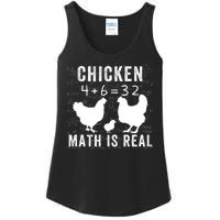 Chicken Math Is Real Chicken Lover Funny Chicken Math Meme Chicken Whisperer Ladies Essential Tank