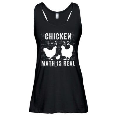 Chicken Math Is Real Chicken Lover Funny Chicken Math Meme Chicken Whisperer Ladies Essential Flowy Tank