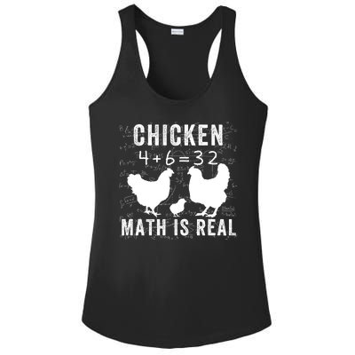 Chicken Math Is Real Chicken Lover Funny Chicken Math Meme Chicken Whisperer Ladies PosiCharge Competitor Racerback Tank