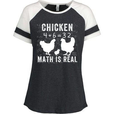 Chicken Math Is Real Chicken Lover Funny Chicken Math Meme Chicken Whisperer Enza Ladies Jersey Colorblock Tee