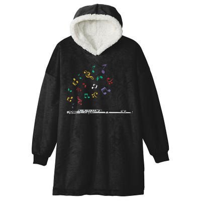 Classical Musical Instrument Flutist Gift Flute Hooded Wearable Blanket
