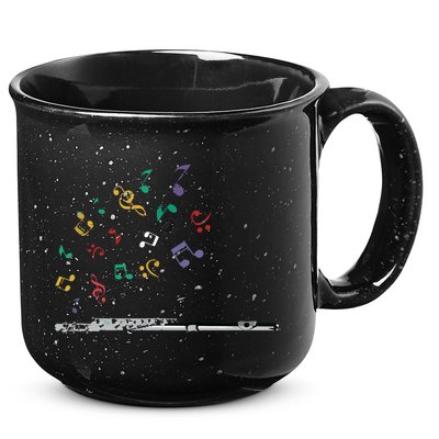 Classical Musical Instrument Flutist Gift Flute 15oz Campfire Ceramic Mug