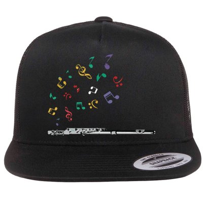 Classical Musical Instrument Flutist Gift Flute Flatbill Hat