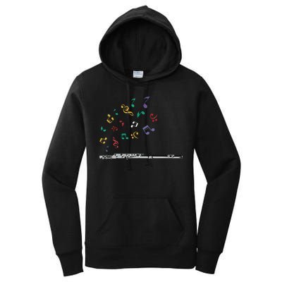 Classical Musical Instrument Flutist Gift Flute Women's Pullover Hoodie