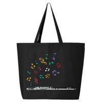 Classical Musical Instrument Flutist Gift Flute 25L Jumbo Tote