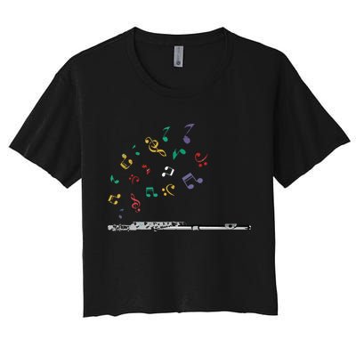 Classical Musical Instrument Flutist Gift Flute Crop Top