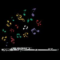 Classical Musical Instrument Flutist Gift Flute Wool Snapback Cap