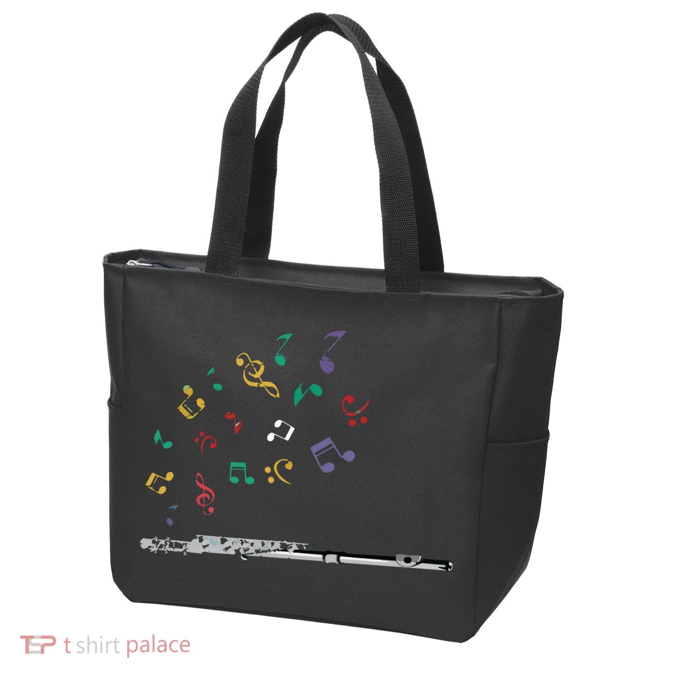 Classical Musical Instrument Flutist Gift Flute Zip Tote Bag