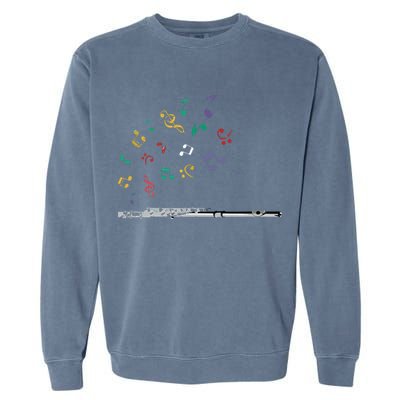 Classical Musical Instrument Flutist Gift Flute Garment-Dyed Sweatshirt