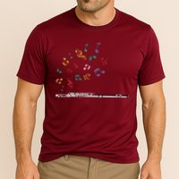 Classical Musical Instrument Flutist Gift Flute Cooling Performance Crew T-Shirt