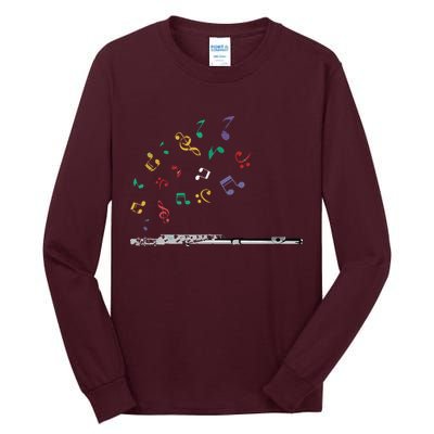 Classical Musical Instrument Flutist Gift Flute Tall Long Sleeve T-Shirt