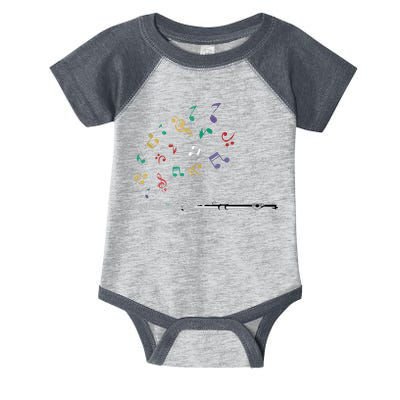 Classical Musical Instrument Flutist Gift Flute Infant Baby Jersey Bodysuit