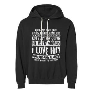 Cat Meme It's Fine I'm Fine Everything Is Fine Funny Garment-Dyed Fleece Hoodie