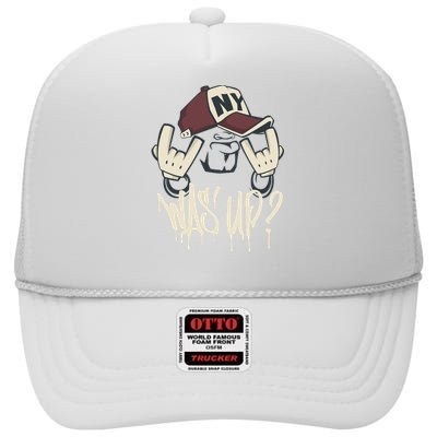 Cool Man In Cap High Crown Mesh Back Trucker Hat