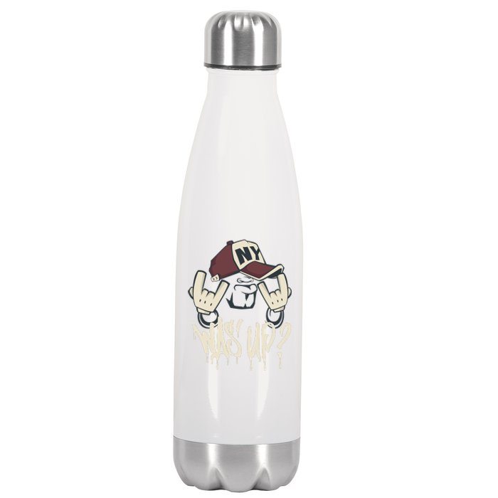 Cool Man In Cap Stainless Steel Insulated Water Bottle