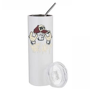 Cool Man In Cap Stainless Steel Tumbler