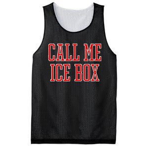 Call Me Ice Box Funny Mesh Reversible Basketball Jersey Tank