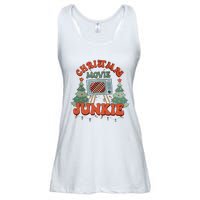 Christmas Movie Junkie Retro Christmas Tree Chrismas Ladies Essential Flowy Tank