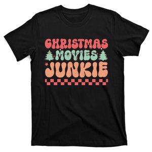 Christmas Movies Junkie Festive Graphic T-Shirt