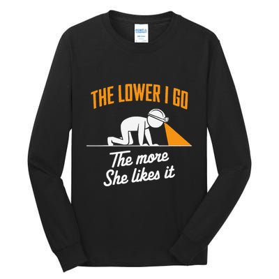 Coal Miner Job Profession Digging Occupation Coal Mining Tall Long Sleeve T-Shirt