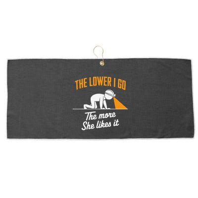 Coal Miner Job Profession Digging Occupation Coal Mining Large Microfiber Waffle Golf Towel