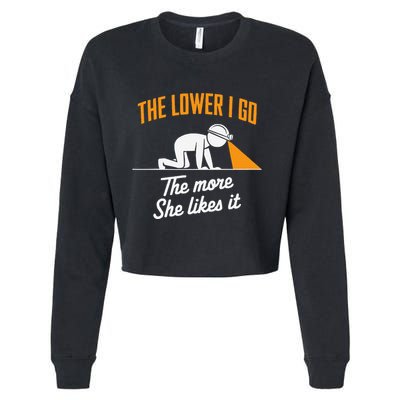 Coal Miner Job Profession Digging Occupation Coal Mining Cropped Pullover Crew