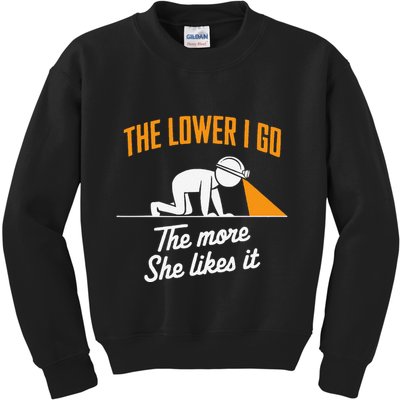 Coal Miner Job Profession Digging Occupation Coal Mining Kids Sweatshirt