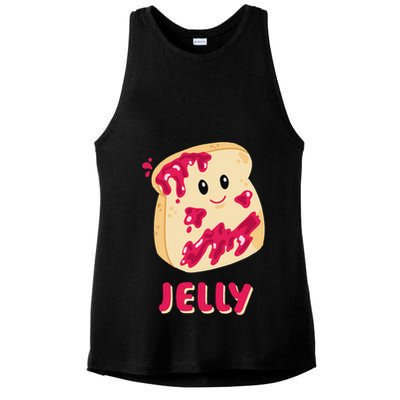 Couple Matching Jelly & Peanut Butter Halloween Ladies PosiCharge Tri-Blend Wicking Tank