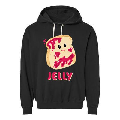 Couple Matching Jelly & Peanut Butter Halloween Garment-Dyed Fleece Hoodie