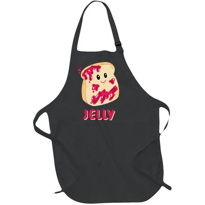 Couple Matching Jelly & Peanut Butter Halloween Full-Length Apron With Pockets