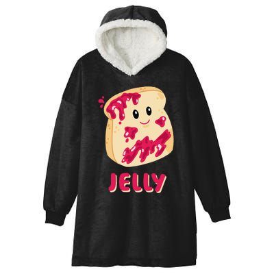 Couple Matching Jelly & Peanut Butter Halloween Hooded Wearable Blanket