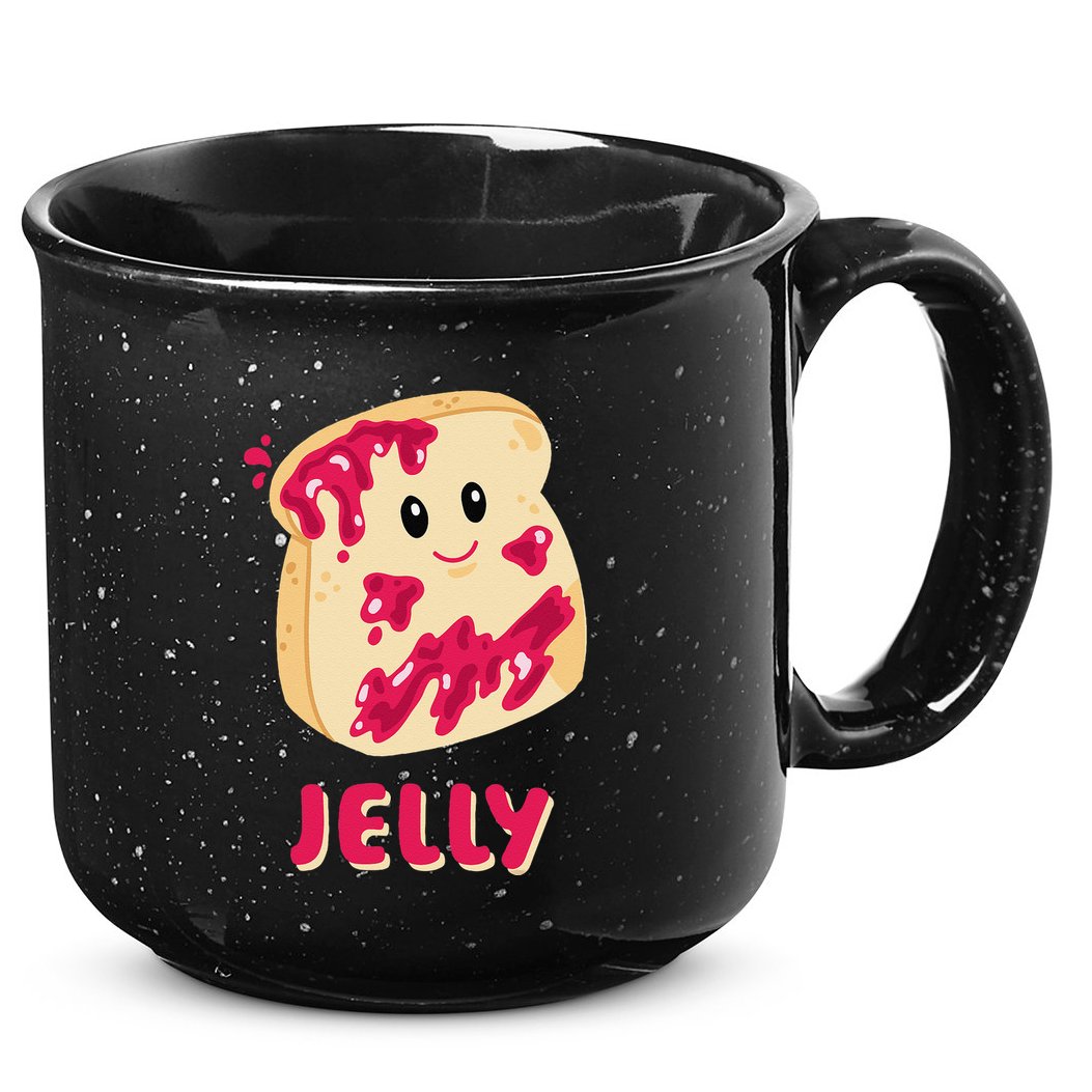 Couple Matching Jelly & Peanut Butter Halloween 15oz Campfire Ceramic Mug