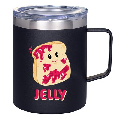 Couple Matching Jelly & Peanut Butter Halloween 12oz Stainless Steel Coffee Mug