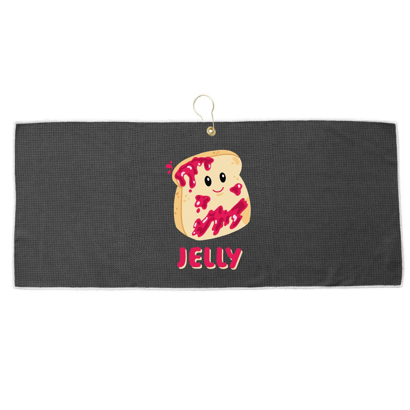 Couple Matching Jelly & Peanut Butter Halloween Large Microfiber Waffle Golf Towel