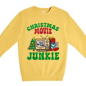 Christmas Movie Junkie Xmas Family Merry Christmas Tank Top Premium Crewneck Sweatshirt