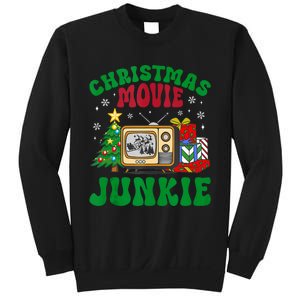 Christmas Movie Junkie Xmas Family Merry Christmas Tank Top Sweatshirt