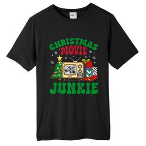 Christmas Movie Junkie Xmas Family Merry Christmas Tank Top Tall Fusion ChromaSoft Performance T-Shirt