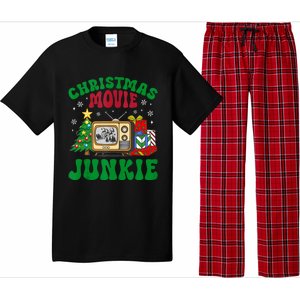 Christmas Movie Junkie Xmas Family Merry Christmas Tank Top Pajama Set