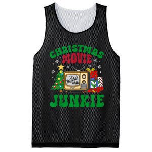 Christmas Movie Junkie Xmas Family Merry Christmas Tank Top Mesh Reversible Basketball Jersey Tank