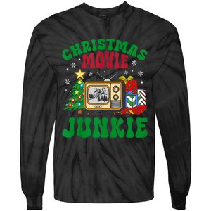 Christmas Movie Junkie Xmas Family Merry Christmas Tank Top Tie-Dye Long Sleeve Shirt